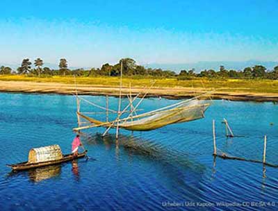 Fischerei auf Majuli