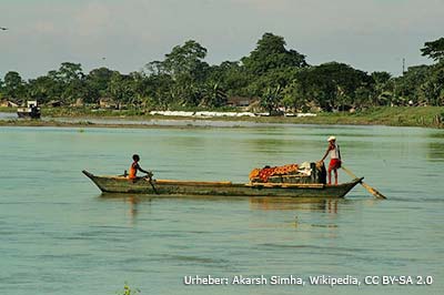 Boot auf Brahmaputra