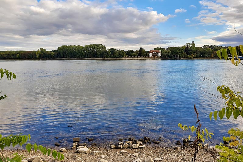 Bewohnte Flussinseln Deutschland - Königsklinger Aue im Rhein